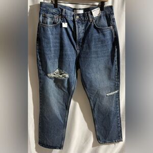 TOPSHOP Blue Jeans, Petite, Size 34x28